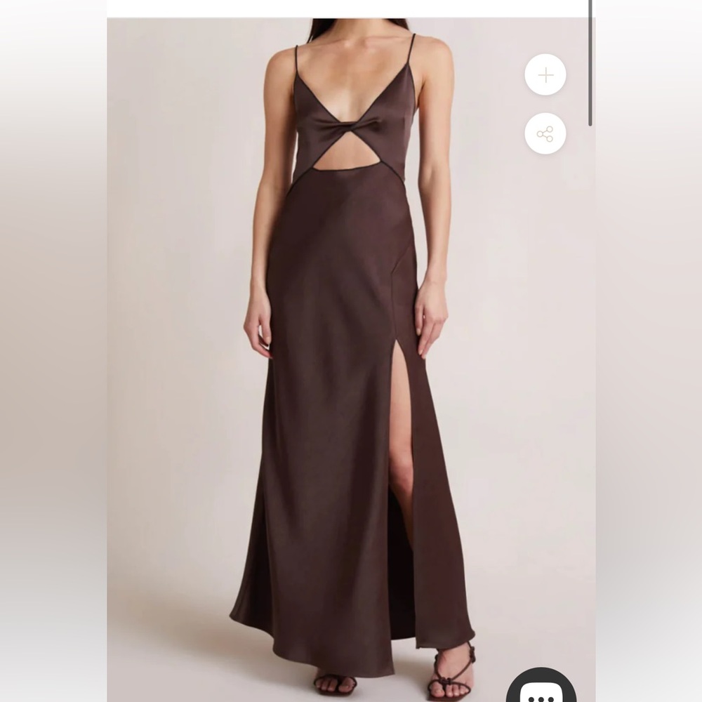 Bec & Bridge Brown Hazel Maxi Bridesmaid/Wedding Guest Dress